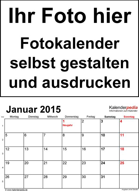 Sie können diesen sehtest daher auch ausdrucken. Fotokalender 2015 als PDF-Vorlagen zum Ausdrucken (kostenlos)