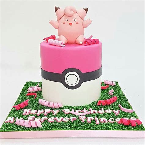 Clefairy Cake Pokemon Birthday Cake Pokemon Cake Pokemon Birthday Party