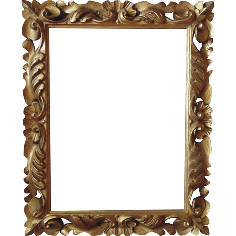 Italian Carved Wood Picture Frame For Print Painting Mirror