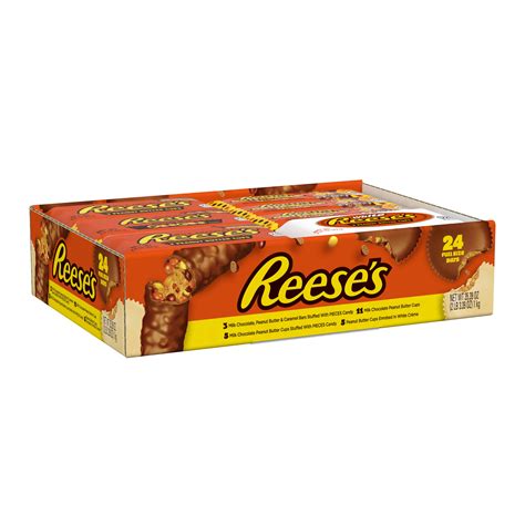 reese s peanut butter standard candy bar variety pack 24 ct