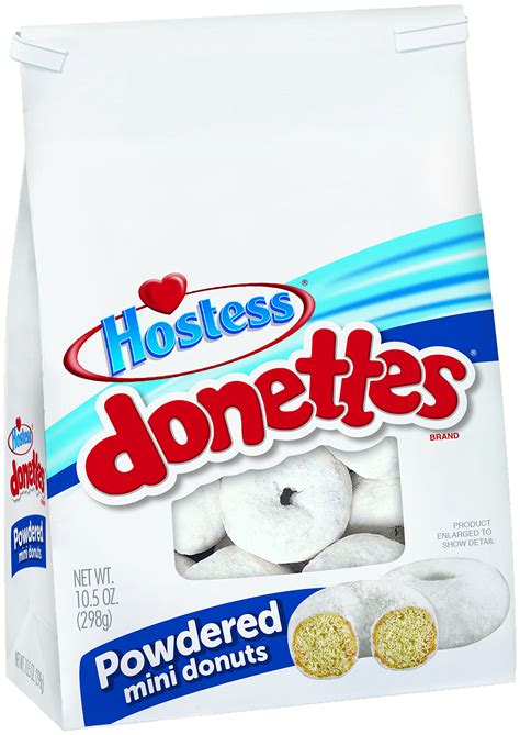 Hostess Donettes Mini Donuts Powdered 105 Ounce Pack Of 6 Buy