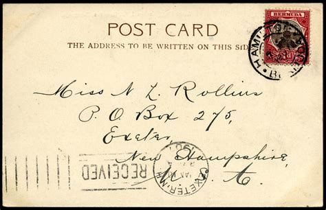Filepostcard Bermuda 1907 Address Wikimedia Commons