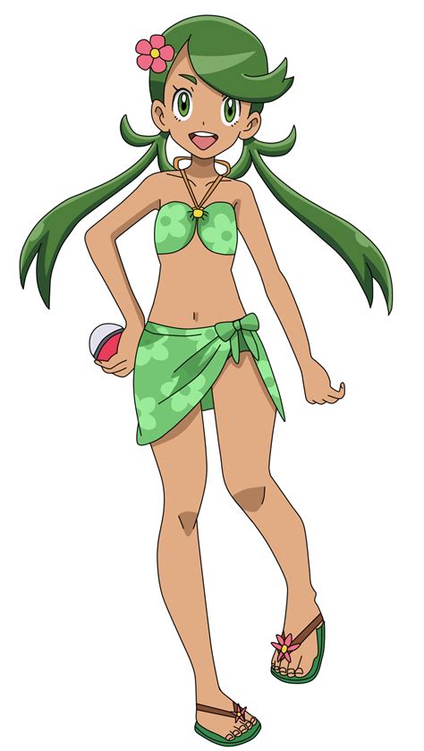 Pkmn Fan Artwork Mallow 20 Anniversary Swimsuit By Aquamimi123 On