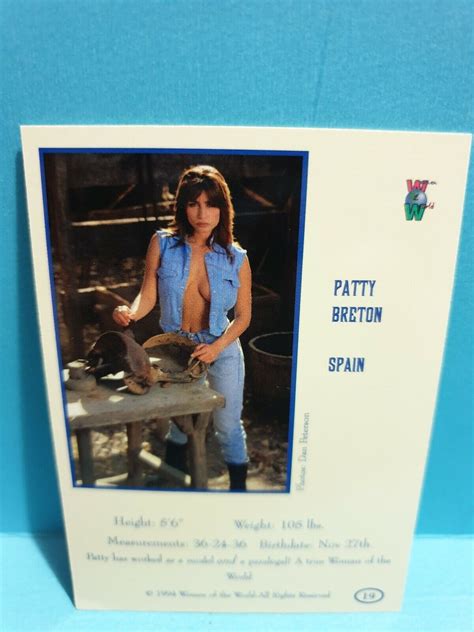 Women Of The World Patty Breton Trading Card Free Post Ebay