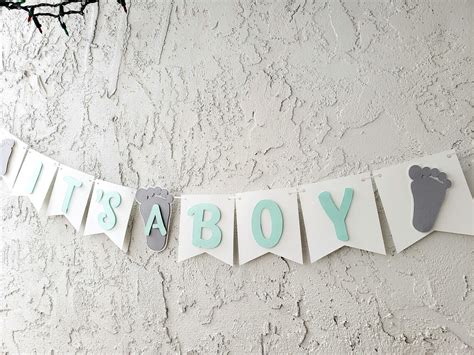 Baby Shower Bannerits A Boy Baby Shower Bannerbaby Etsy