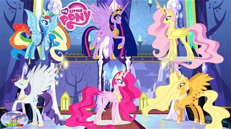 My Little Pony Mane 6 Transforms Into Princesses Coloring Book Surprise