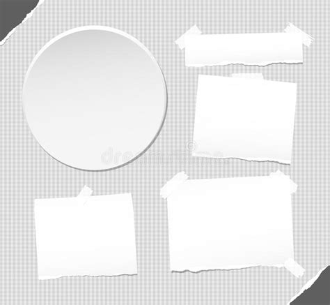 sticky circle note paper stock illustration illustration  ripped