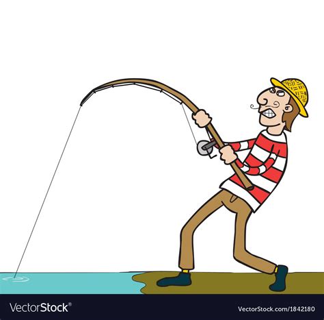Download Fishing cartoon Royalty Free Vector Image - VectorStock