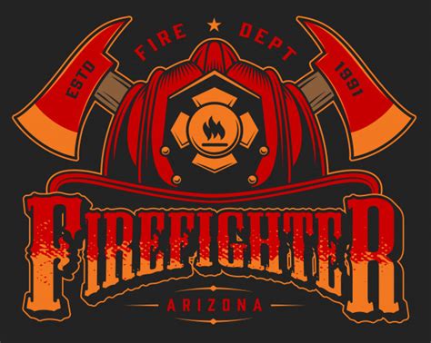 Over 12,890 fireman pictures to choose from, with no signup needed. Vintage fireman logo colorful template with crossed axes ...