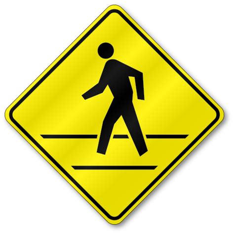 W11 2a Pedestrian Crossing Symbol M R Sign Company Inc