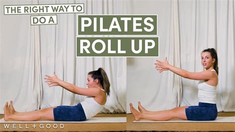 How To Do A Pilates Roll Up The Right Way Wellgood Youtube