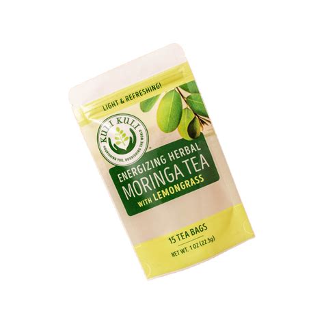 Moringa Herbal Tea Lemongrass Kuli Kuli Foods