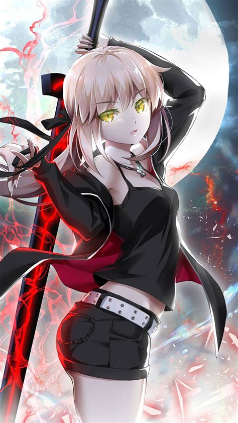 Demon Anime Girl With Sword Anime Girls Wallpaper 192
