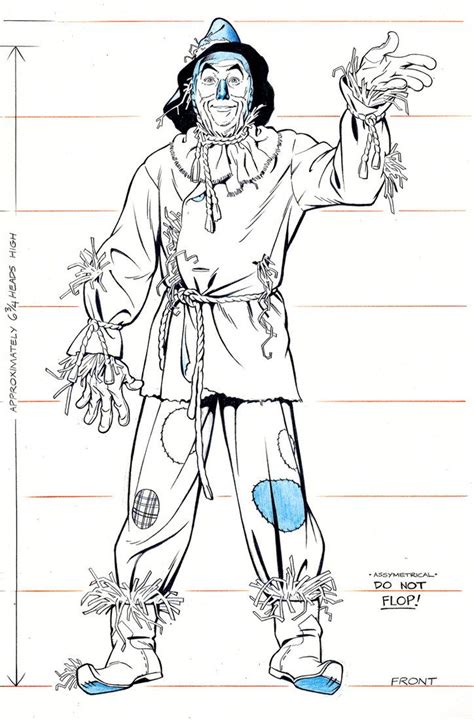 Scarecrow Coloring Page Wizard Of Oz