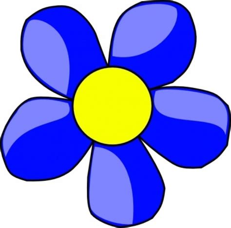 Blue Clipart Flower Clip Art Library