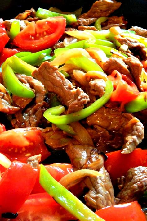 Grill for 8 to 12 minutes more or until desired doneness. Green Pepper Steak with Tomatoes and Onions - Tiffanie ...
