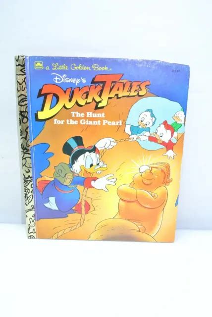 Little Golden Book Disney S Duck Tales The Hunt For The Giant Pearl 1987 Hc 14 99 Picclick