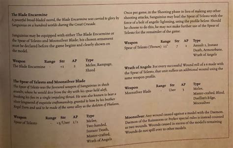 Space marine, eldar, codex usw. New Primarch & Blood Angels Rules For Horus Heresy SPOTTED ...