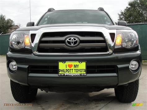 2009 Toyota Tacoma V6 Trd Double Cab 4x4 In Timberland Green Mica Photo
