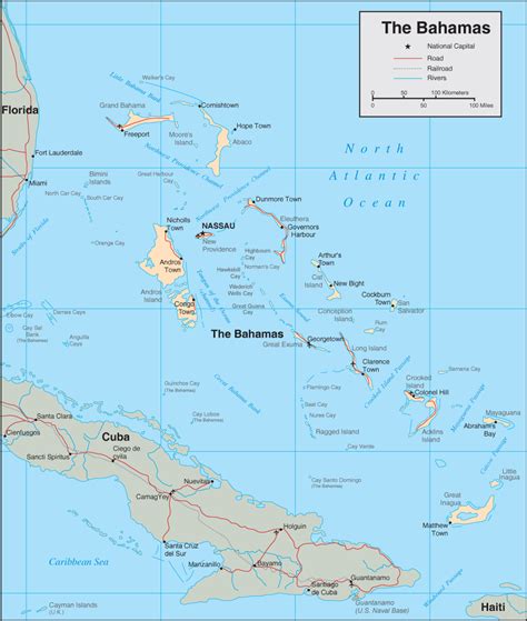 Bahamas Map Detailed Map Of The Bahamas