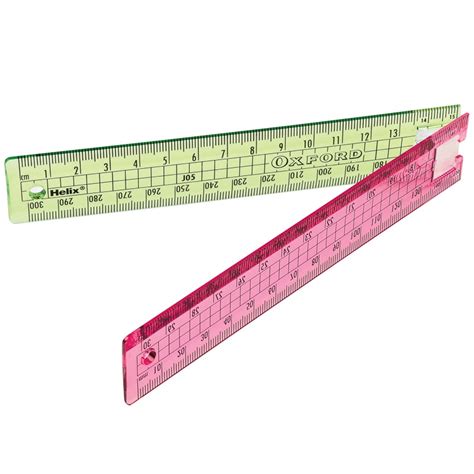 Helix Folding Ruler 30cm Pink Stationery Back To