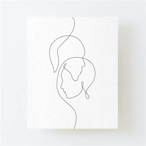 Couple One Line Illustration Man And Woman Love Symbol Of Love