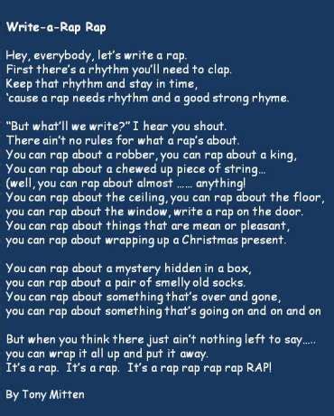 This is one of my favorite poems. Rap Poems | Poetry lessons, Poetry lesson plans, Rap poems