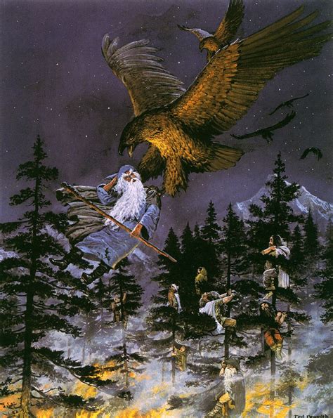 Eagles To The Rescue By Ted Nasmith Middle Earth Art Lotr Art