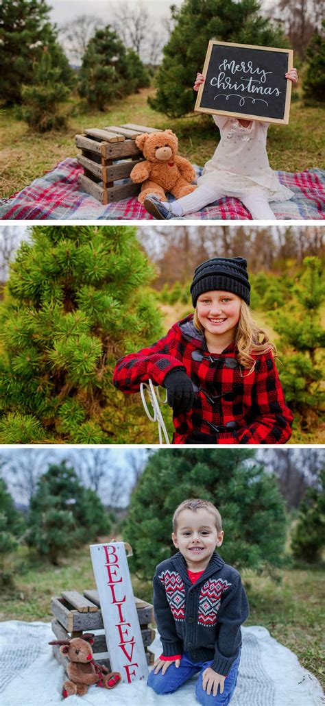 Christmas Tree Photo Sessions With Kids Holiday Mini Session