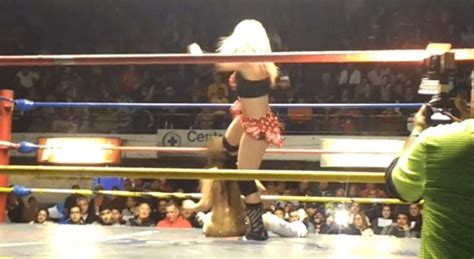 Watch Unmasked Sexy Star Shoots Hard On Her Opponent After Taking A Stiff Kick To The Face