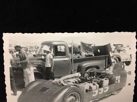 1958 Original Mickey Thompson Photo Land Speed Record Bonneville Nhra