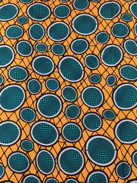 Dutch Wax Block Print Fabric Ref African Pattern