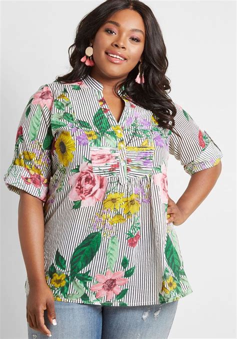 Pin By Checkoutstyle On Plus Size Casual Springsummer Cotton Tunics Plus Size Outfits