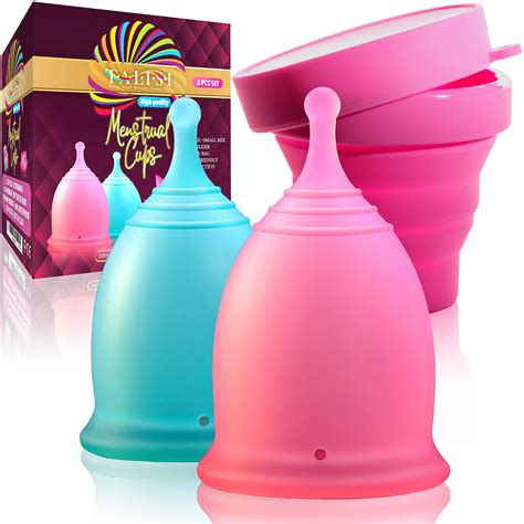 Buy Talisi Reusable Feminine Menstrual Cups Set Of 2 Menstruation Period Cups For Women With