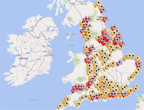Uk Flood Warnings Map Full List Of Alerts As Storm Ciara Sparks