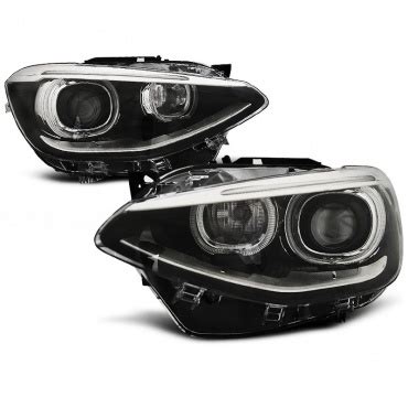 Bmw 1 series f20 & f21 complete interior led pack. BMW 1 headlights F20 Angel Eyes look xenon LED V2 phase 1 ...