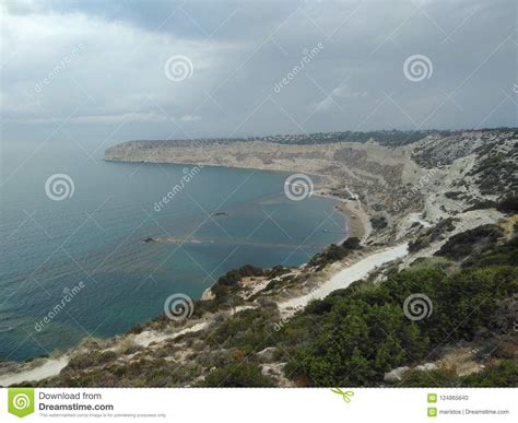 The Beautiful Zapallo Bay Episkopi Beach Limassol In Cyprus Stock Photo