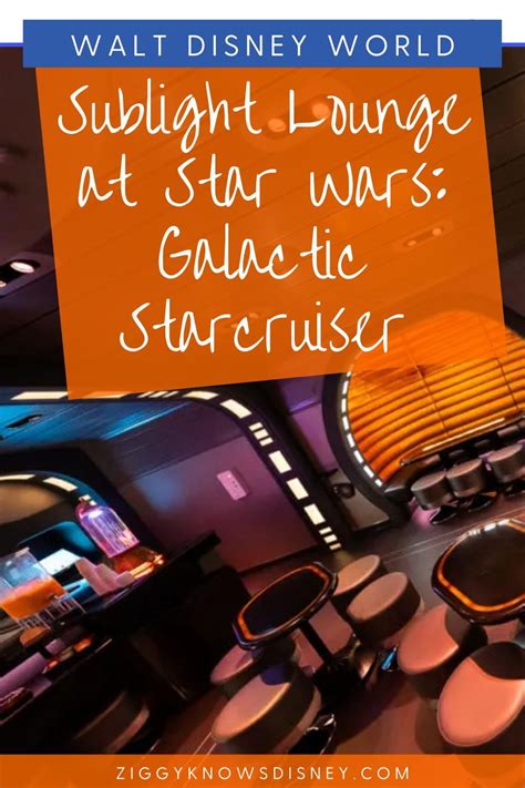 Sublight Lounge At Galactic Starcruiser Menu And Info Ziggy Knows