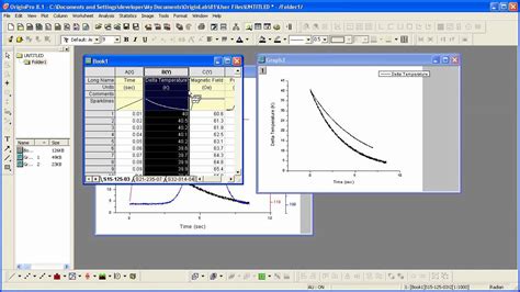 Originlab Origin Creating A Graph Part1 Add Data Using Drag N Drop