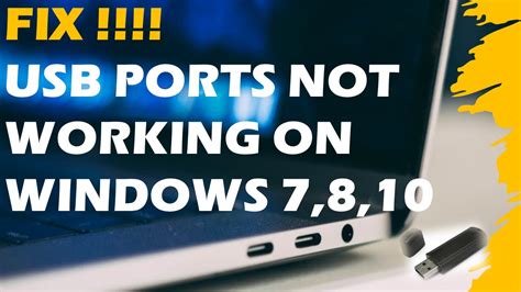 Fix Usb Ports Not Working On Windows 1087