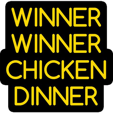 Winner Winner Chicken Dinner Pubg Sticker Just Stickers Just Stickers