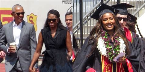Sasha Obama Graduates From Usc With Parents Barack And Michelle Obama