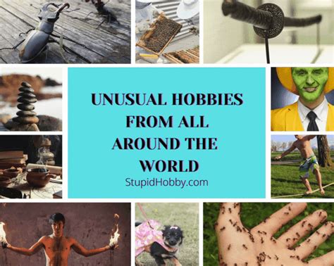 Unusual Hobbies Unique Hobby Ideas For Unusual People Stupid Hobby