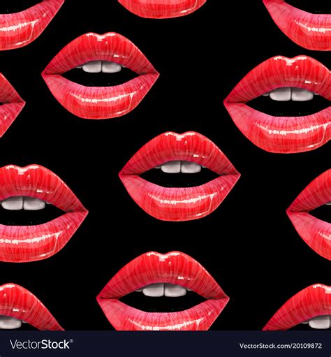seamless pattern made of sexy lips royalty free vector image