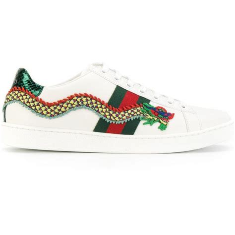 Gucci Dragon Low Top Sneakers 2 835 Pln Liked On Polyvore Featuring