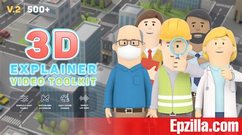 Videohive 3d Characters Explainer Toolkit V2 26491556 Epzilla