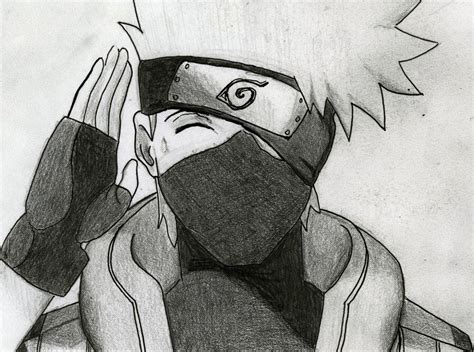 My Kakashi Drawing Kakashi Drawing Naruto Sketch Naruto Uzumaki Art