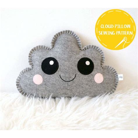 Cloud Pillow Sewing Pattern Kawaii Pillow Pattern Baby Sewing