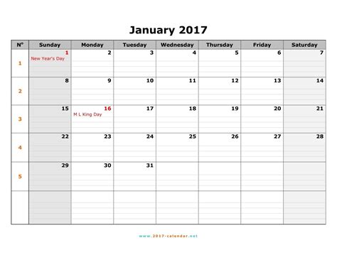 Sundat To Saturday Printable Monthly Blank Calendar Calendar