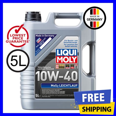 Liqui moly recommends this product for vehicles that needs to comply the following specifications Liqui Moly MoS2 Leichtlauf (5L) 10W40 Semi Synthetic ...